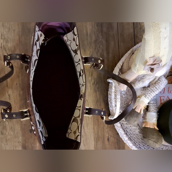 Coach Legacy Limited Edition Holiday Patchwork Leather Tote Bag #10437 - Picture 7 of 11